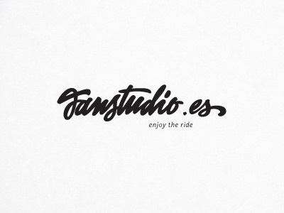 Fanstudio black calligraphy lettering typography