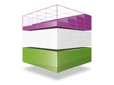 The new VisionCart logo (marque only) 3d green illustrator jonwallacedesign logo purple sudo3d visioncart white