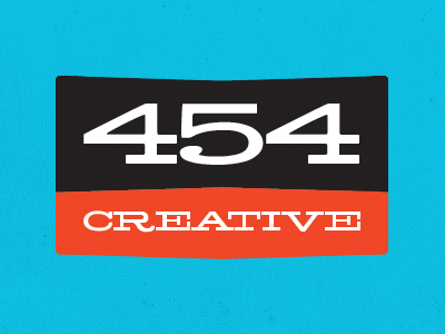 454 Creative Logo Concept blue logo orange slab