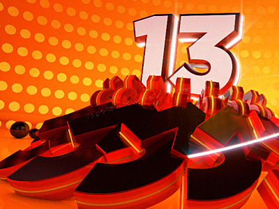 13 13 3d cinema cinema4d mograph numbers