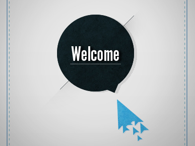 Welcome blue header texture