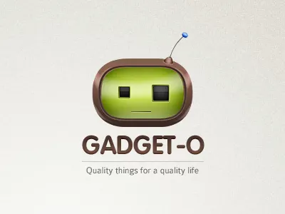 Gadget-o brown gadgets green logo