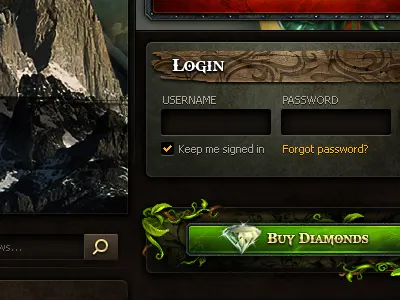 Login brown button login website wood