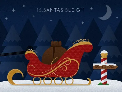 No.16 SANTAS SLEIGH santa xmas