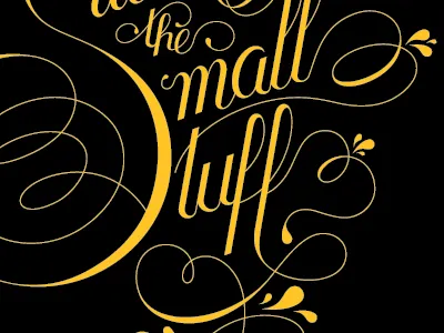 Dribbble 004 hand lettering poster typography