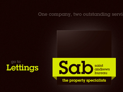 Sab Splash dark logo splash page