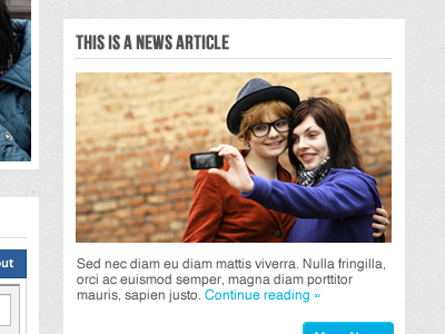 News Widget design news resim ui web widget