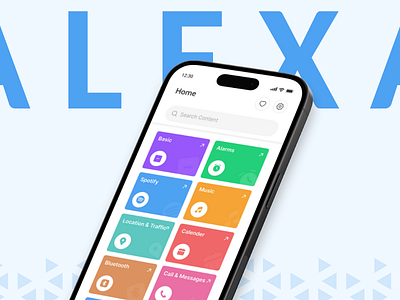 Alexa - Voice Assistant App app branding design graphic mobile typography ui uiux ux