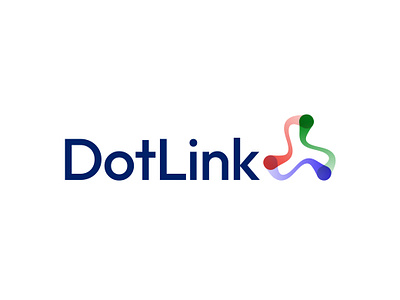 DotLink connectivity concept logo connection logo connectivity dot fiber gradient logo link logo logo design minimal modern technology vibrant