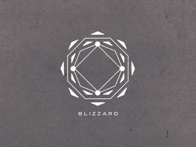 Snowflake Dribbble blizzard geometry snowflake