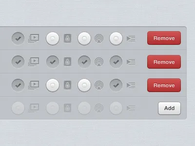 Sources in portrait (iPad iOS app interface UI UX) app button buttons chrome design icon interface ios ipad linen miro pcf red ui user ux