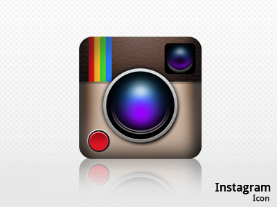 Instagram Icon app blue brown button camera green icon instagram iphone rainbow red white yellow