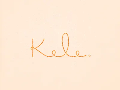 Kele Makeup Logo custom kele logotype type