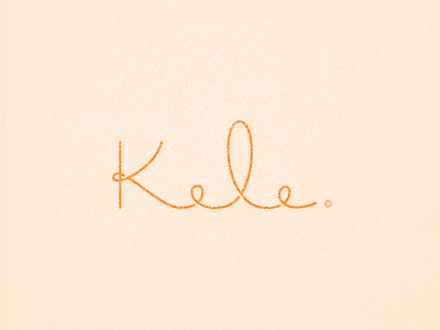 Kele Makeup Logo custom kele logotype type