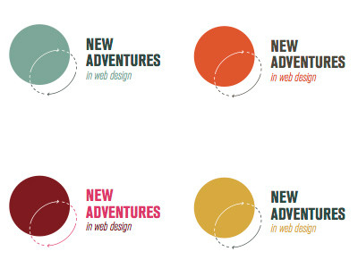 Sample colours akzidenz grotesk arrows black circle circles logo naconf new adventures