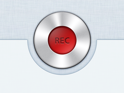 Rec Button @2x button iphone metal rec recording retina texture
