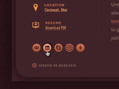 Folio Update color maroon orange