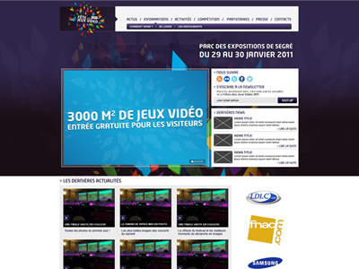 FJV2011 - Website Homepage dmnsia event game gaming website