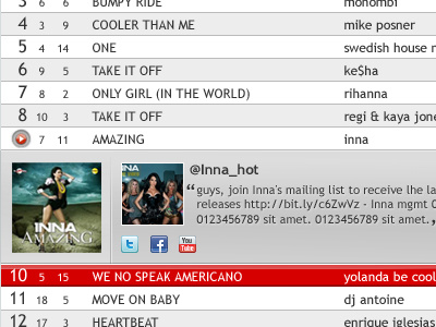 Q-music's iTunes top 30 (Belgium) interface itunes list q music qmusic top30