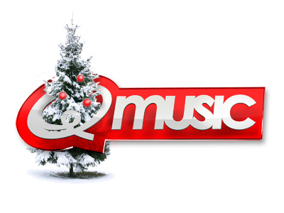 Q-music's Christmas tree christmas logo q music qmusic