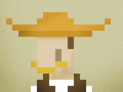 Cow Boy eightbit pixel