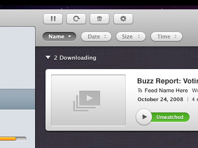 Experimenting with Miro 4 chrome (OSX app interface UI UX) app buttons design icon interface linen miro osx pcf ui user ux