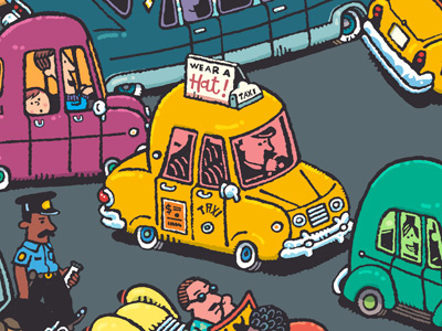 hey taxi! car childrens book everything goes illustration taxi