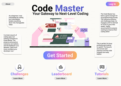 Code Master: Crafting Future Coders design ui ux web