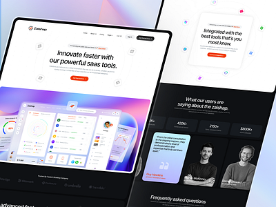 Zaishap - Creative Business SaaS Website branding figma design minimaldesign nocodedevelopment productdesign responsivedesign saasdesign saastemplates startup startupwebsitetemplate techdesign template design uiuxdesign webdesign webdevolopment webflow webflowtemplate website concept website templates websites