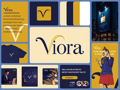 Viora Brand branding design graphic design illustration logo