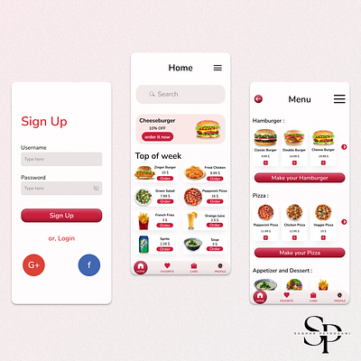 Personalized Fast-Food Ordering App – UI/UX Case Study animation app design ui ux