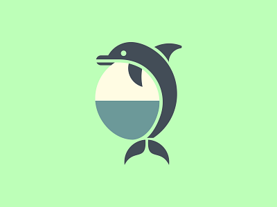 Minimal Tale—Dolphin branding design graphic design illustration logo vector