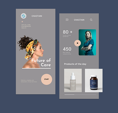 Beauty App Design branding graphic design ui