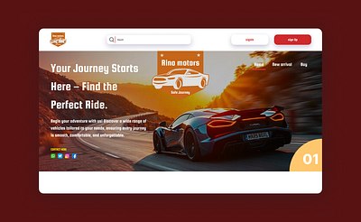 Car Rental Website branding car rental website html css design digital product design graphic design ui ui templet ux