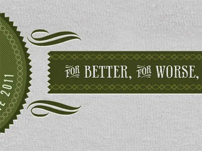 Wedding Invite green league gothic letterpress pattern phaeton seal texture wedding