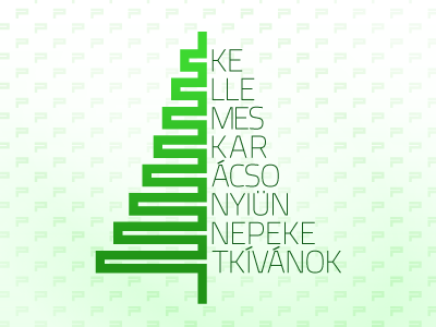 Merry Christmas, Dribbblers! christmas green hungarian tree white xmas