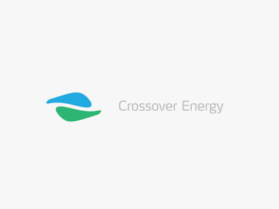 Crossover Energy blue branding clean corporate branding crossover energy green logo logo design max minimal typography