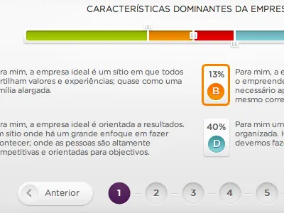 Answer Slider buttons gray options pager slider