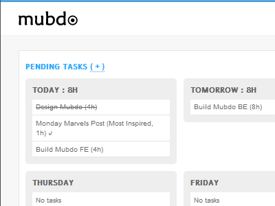 Mubdo tasks todo ui