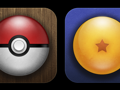 Pokeball icon - bonus blue bonus dragon ball icon iphone leather light pokeball pokemon red star texture white wood yellow