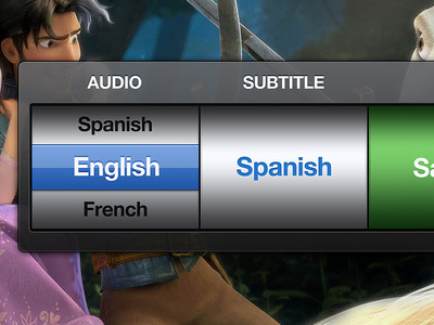 Squire audio and subtitle UI alpha audio interface mac media center squire subtitle