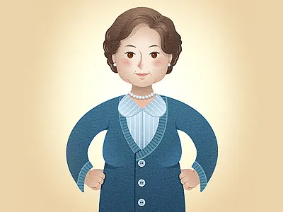 Old Mum Final illustration illustrator mother mum process vector warm