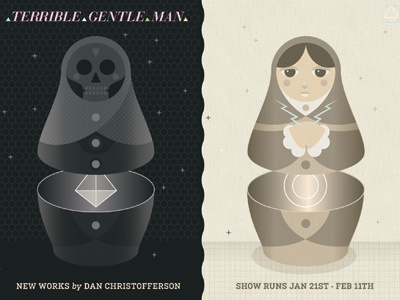 Blonde Grizzly 4 beeteeth dan christofferson illustration russian nesting dolls salt lake