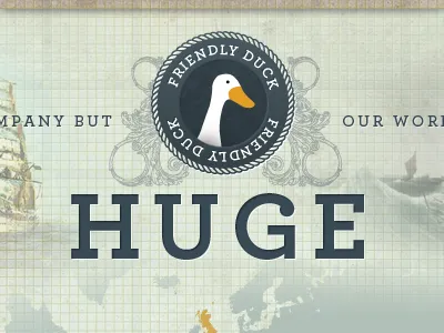 Friendly Duck blue duck map nautical redesign texture