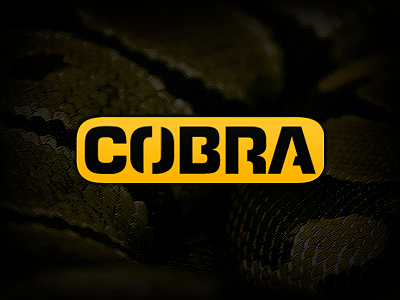 Cobra Logo cobra eurostile logo yellow