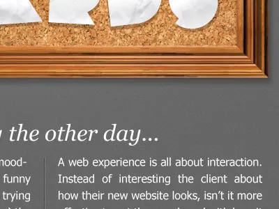 New Blog Article art directed article teaser website