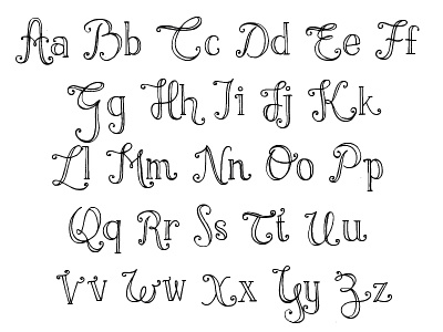 Alphabet_01 fonts hand drawn typography