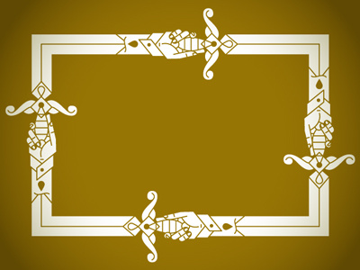 Sword Border beeteeth illustration sword