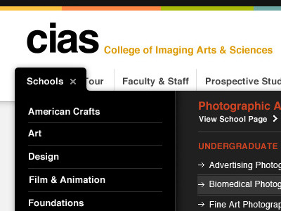 Holy Drop Down Menu! cias drop down interface website