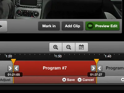 A Video Editor - simple version buttons editor icons timeline video